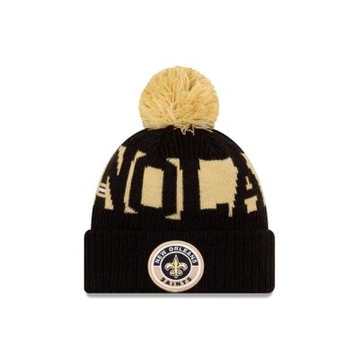 Sapca New Era New Orleans Saints NFL Cold Weather Sport Knit Beanie - Negrii